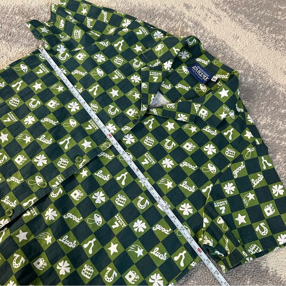 BIG BUD PRESS Pantry Button Up Camp Collar Shirt In Green - Picture 6 of 7